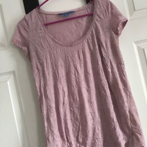 Pink Vera Wang Crinkled Shirt